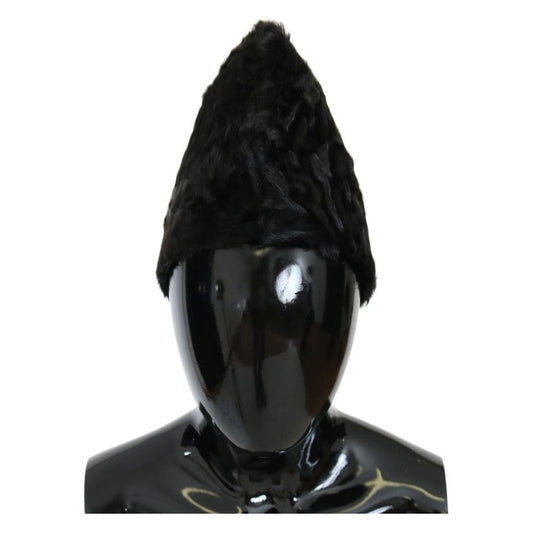 Dolce & Gabbana Elegant Black Xiangao Fur Beanie Hat Beanie Hat black-xiangao-lamb-fur-beanie 467175-black-xiangao-lamb-fur-beanie.jpg