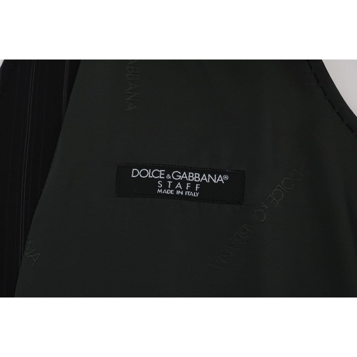 Dolce & Gabbana Elegant Striped Vest Waistcoat black-staff-cotton-striped-vest-1 478355-black-staff-cotton-striped-vest-2-5.jpg