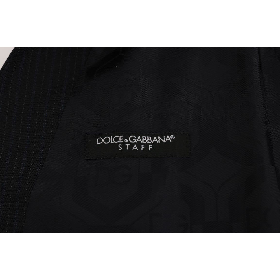 Dolce & Gabbana Sleek Striped Wool Blend Waistcoat Vest black-staff-wool-striped-vest