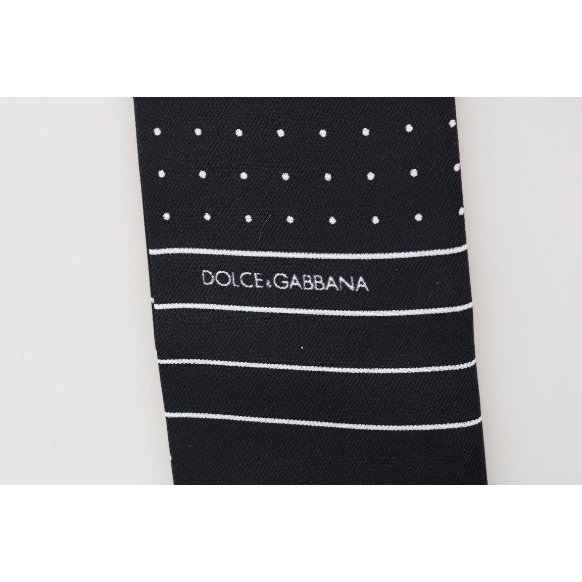 Dolce & Gabbana Elegant Silk Men's Tie Scarf Wrap dark-blue-polka-dotted-silk-scarf 491857-dark-blue-polka-dotted-silk-scarf-3.jpg
