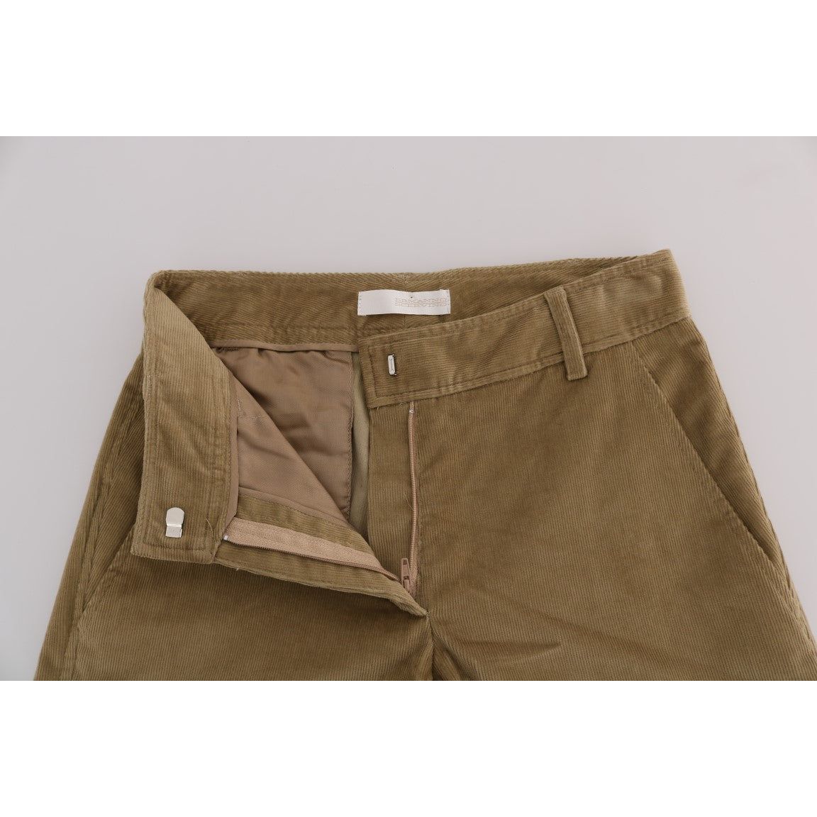 Ermanno Scervino Chic Beige Casual Pants for Sophisticated Style Jeans & Pants beige-cotton-corduroys-pants