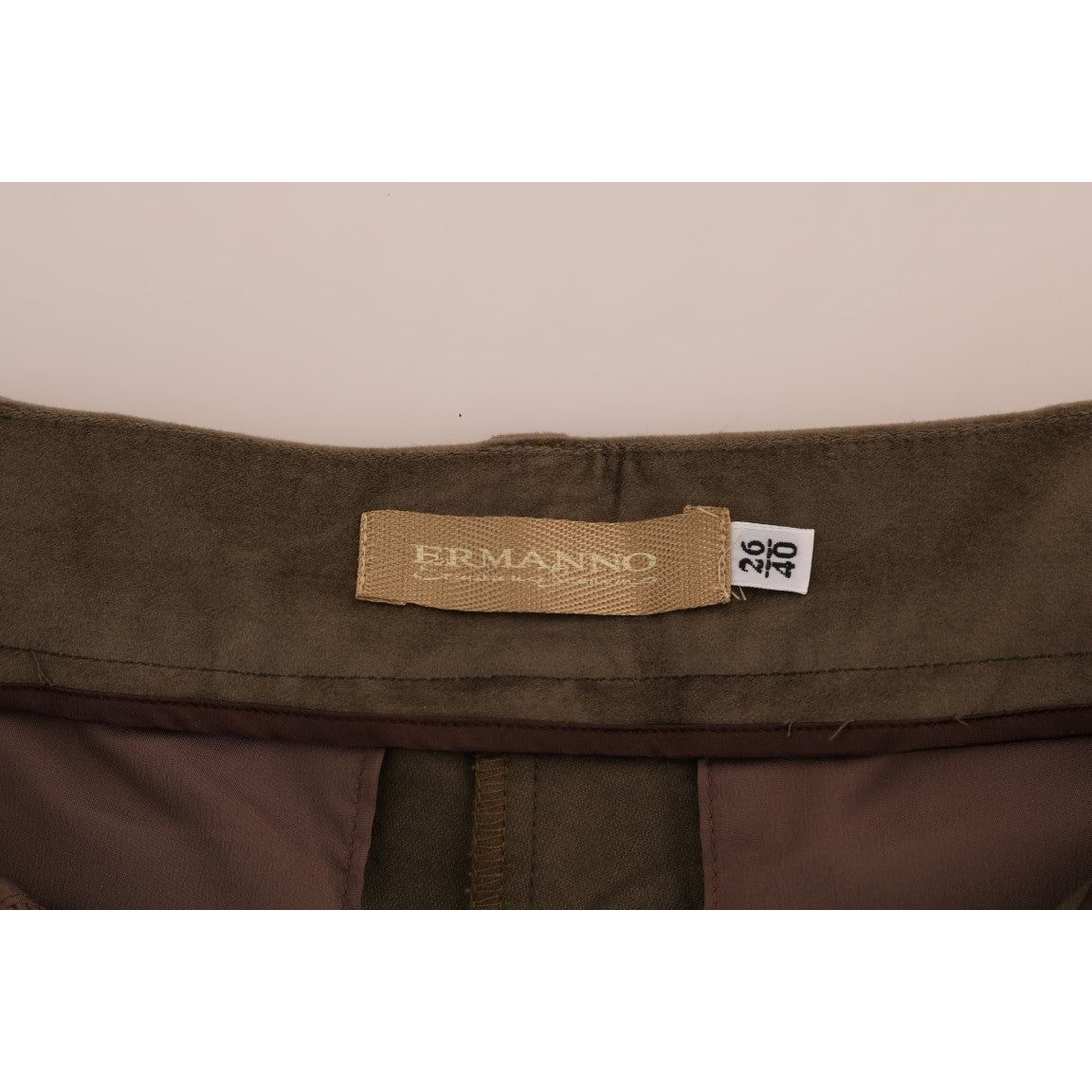 Ermanno Scervino Chic Brown Bermuda Elegance brown-velvet-bermuda-shorts