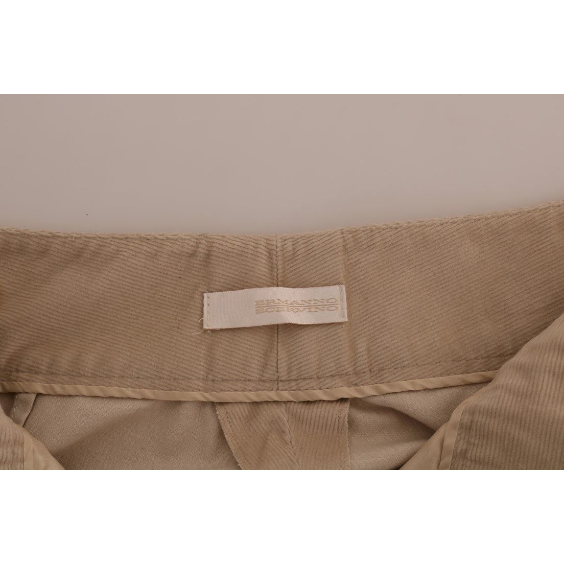 Ermanno Scervino Chic Beige Bootcut Flared Pants Jeans & Pants beige-cotton-bootcut-pants