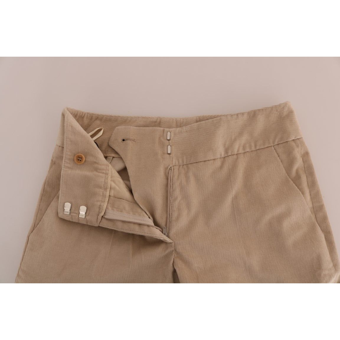 Ermanno Scervino Chic Beige Bootcut Flared Pants Jeans & Pants beige-cotton-bootcut-pants