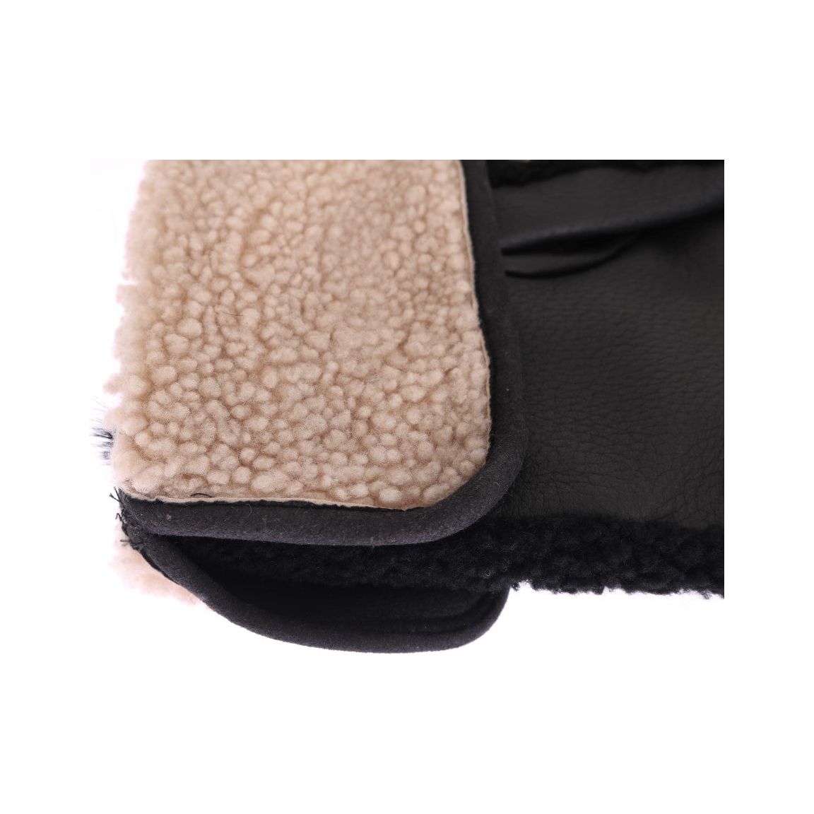 Dolce & Gabbana Studded Black Leather Gentleman's Gloves black-leather-shearling-studded-gloves