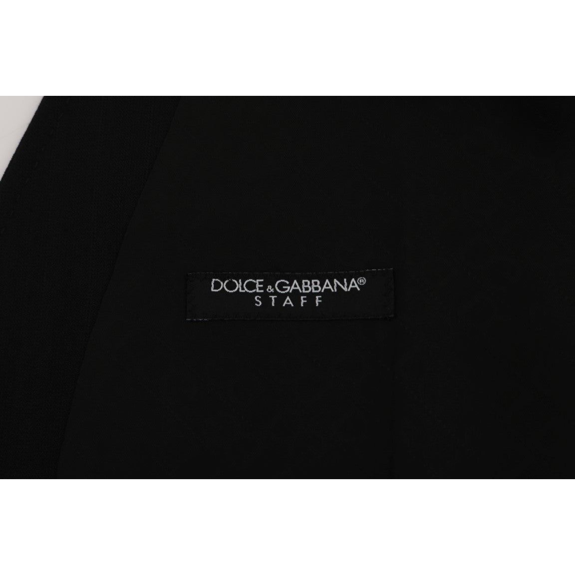 Dolce & Gabbana Elegant Striped Wool Blend Waistcoat Vest black-staff-wool-stretch-vest-3 499326-black-staff-wool-stretch-vest-5-5.jpg