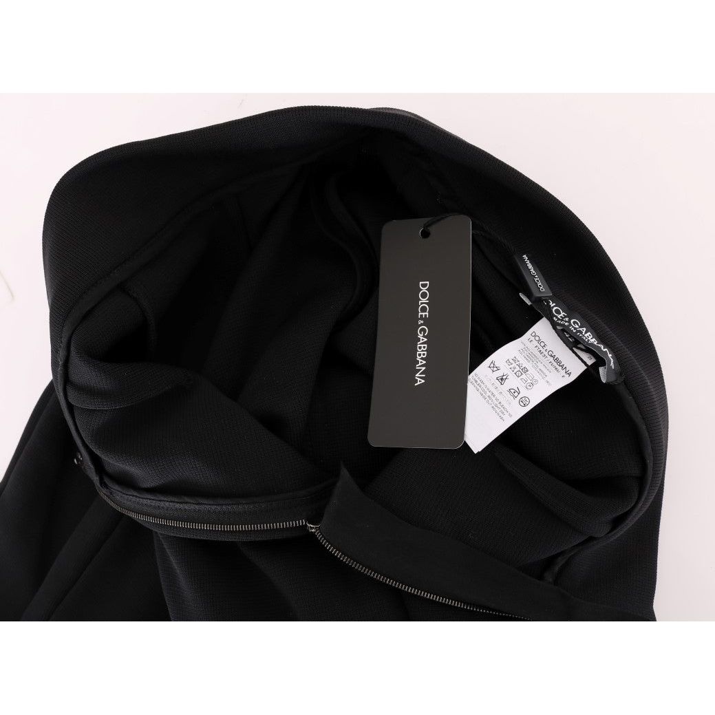 Dolce & Gabbana Elegant Black High Waist Stretch Tights black-high-waist-stretch-tights