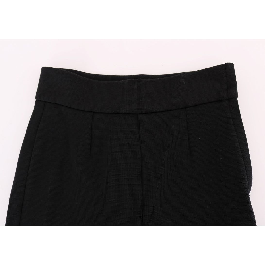 Dolce & Gabbana Elegant Black High Waist Stretch Tights black-high-waist-stretch-tights