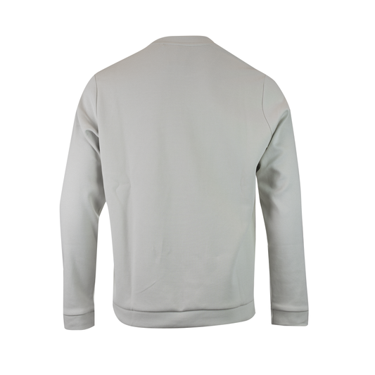 Hugo Boss Elegant Beige Cotton Sweatshirt beige-cotton-round-neck-sweatshirt