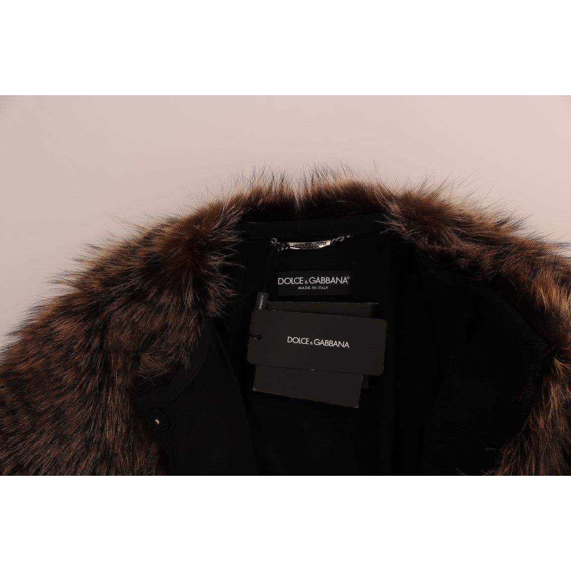 Dolce & Gabbana Elegant Brown Raccoon Fur Knee-Length Coat brown-raccoon-fur-coat-jacket Coats & Jackets 513000-brown-raccoon-fur-coat-jacket-5.jpg