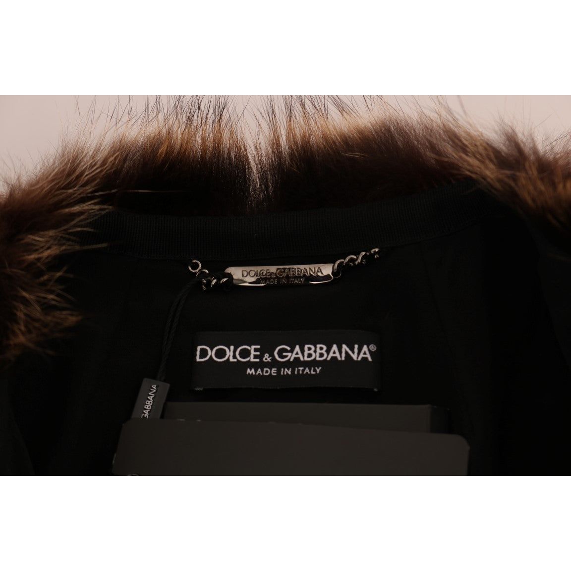 Dolce & Gabbana Elegant Brown Raccoon Fur Knee-Length Coat brown-raccoon-fur-coat-jacket Coats & Jackets 513000-brown-raccoon-fur-coat-jacket-6.jpg