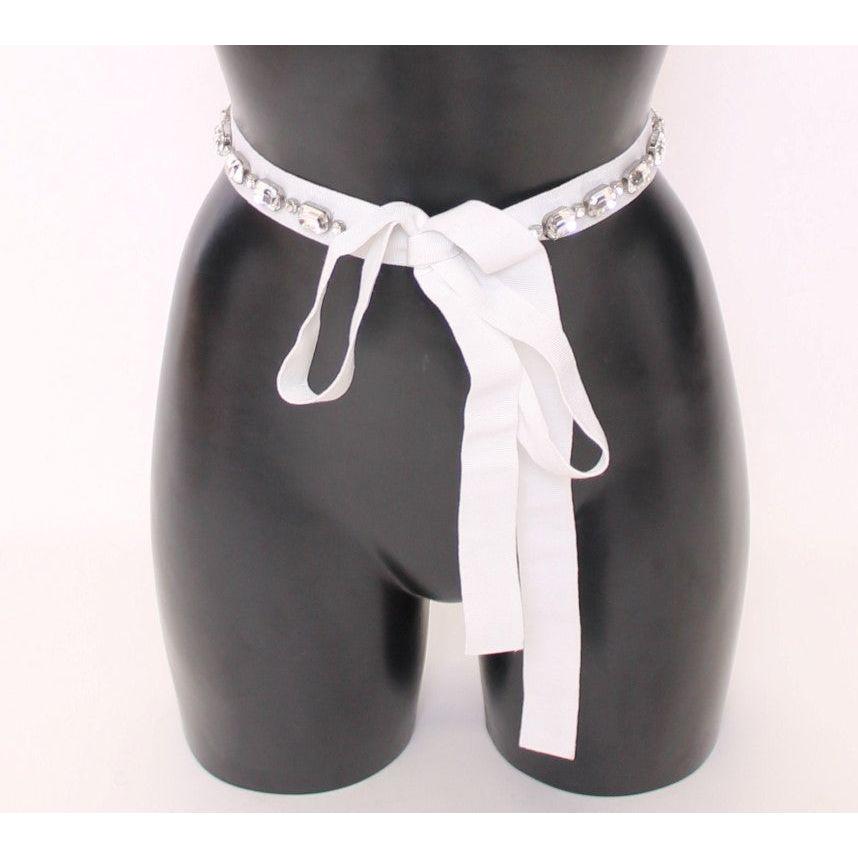 Dolce & Gabbana Elegant Crystal-Embellished Waist Belt Belt white-crystal-stones-waist-belt 517933-white-crystal-stones-waist-belt-2.jpg