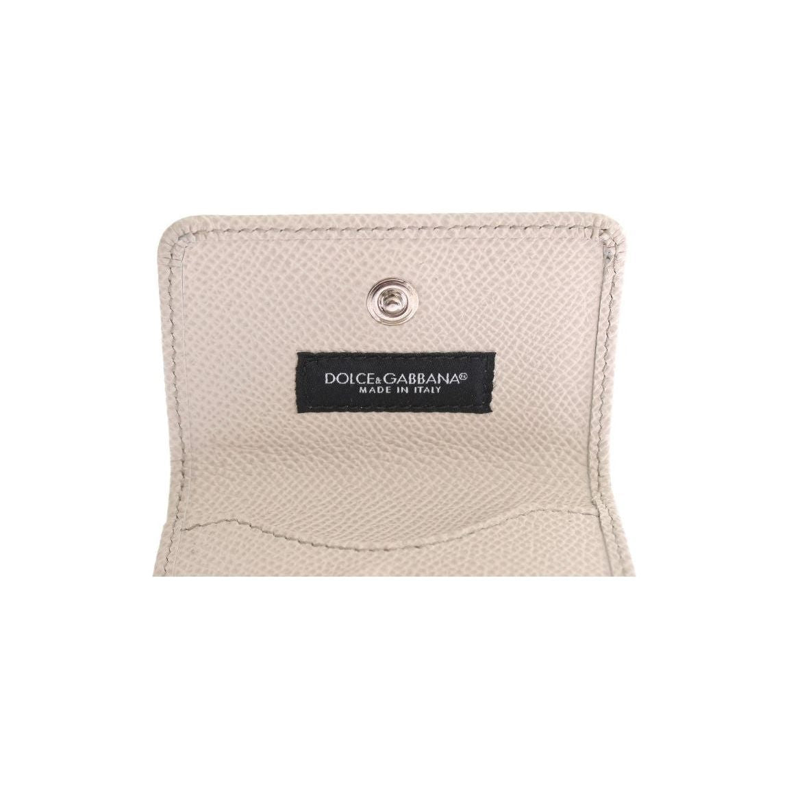 Dolce & Gabbana Sleek White Leather Condom Case Wallet white-dauphine-leather-case-wallet Wallet 518018-white-dauphine-leather-case-wallet-6.jpg
