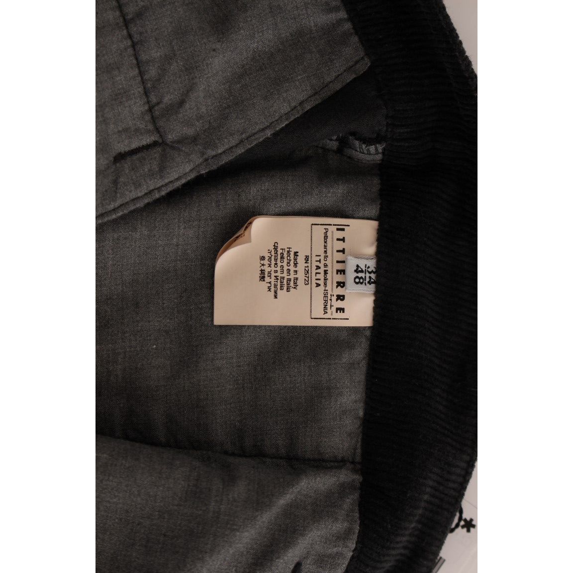 GF Ferre Elegant Black Cotton Corduroy Pants Jeans & Pants black-corduroy-cotton-straight-fit-pants 53278-black-corduroy-cotton-straight-fit-pants-7.jpg