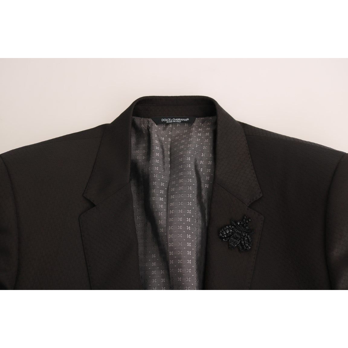 Dolce & Gabbana Elegant Brown Jacquard Martini Suit Suit brown-wool-crystal-bee-slim-fit-martini 537008-brown-wool-crystal-bee-slim-fit-martini-6.jpg