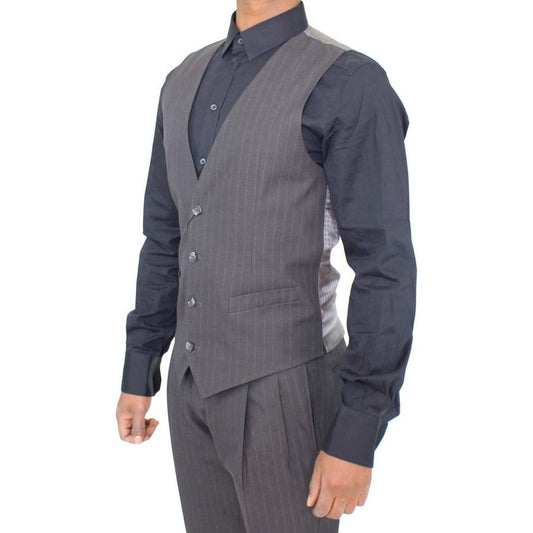 Dolce & GabbanaElegant Gray Striped Dress VestMcRichard Designer Brands£179.00