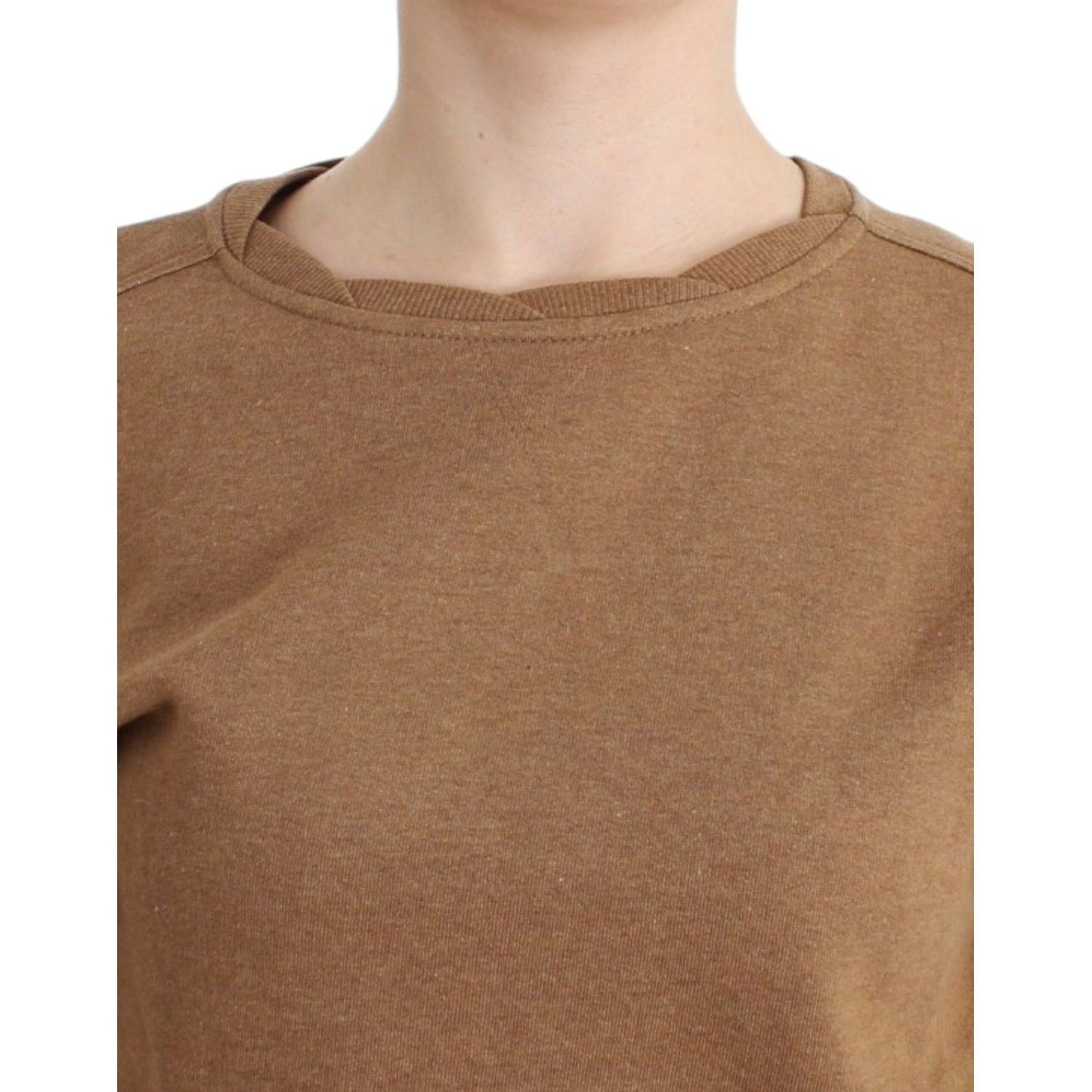 John Galliano Chic Brown Crewneck Cotton Sweater brown-crewneck-cotton-sweater 5844-brown-crewneck-cotton-sweater-4-scaled-24e7aba5-3c8.jpg