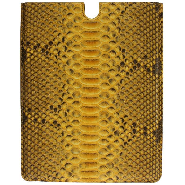 Dolce & Gabbana Sleek Python Snakeskin Tablet Case in Yellow yellow-snakeskin-p2-tablet-ebook-cover