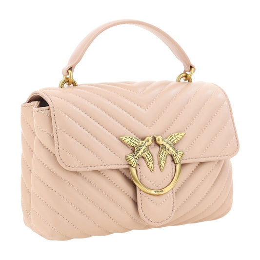 PINKO Pink Calf Leather Love Lady Mini Handbag pink-calf-leather-love-lady-mini-handbag