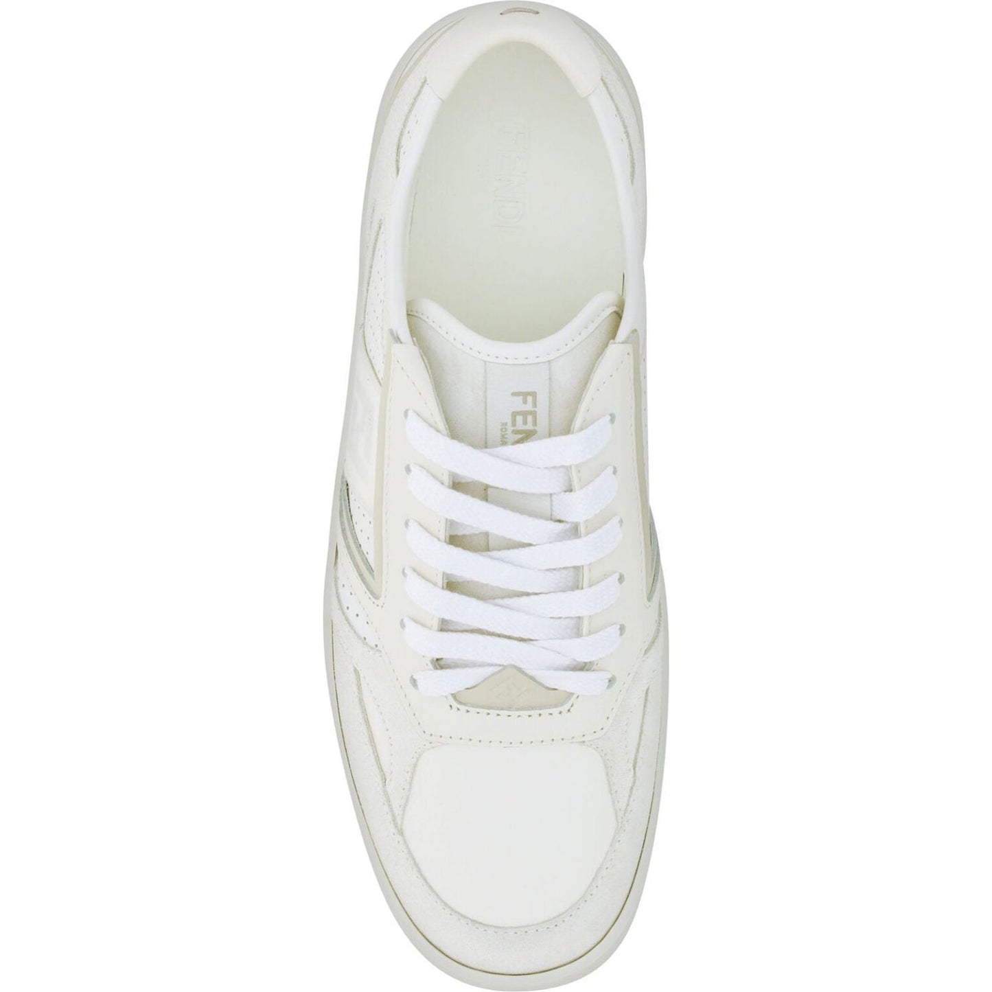 Fendi White Calf Leather Low Top Sneakers white-calf-leather-low-top-sneakers