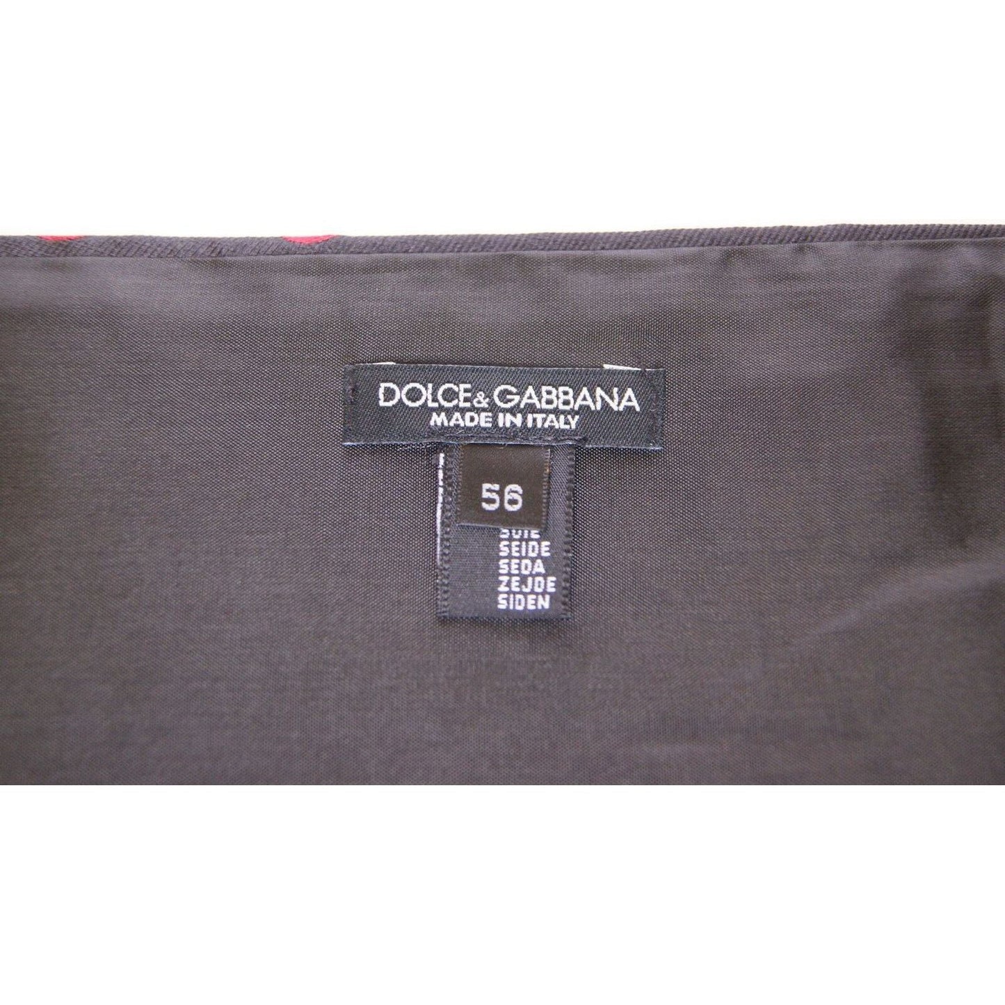 Dolce & Gabbana Exquisite Black Silk Cummerbund with Red Polka Dots black-waist-smoking-tuxedo-cummerbund-belt-1