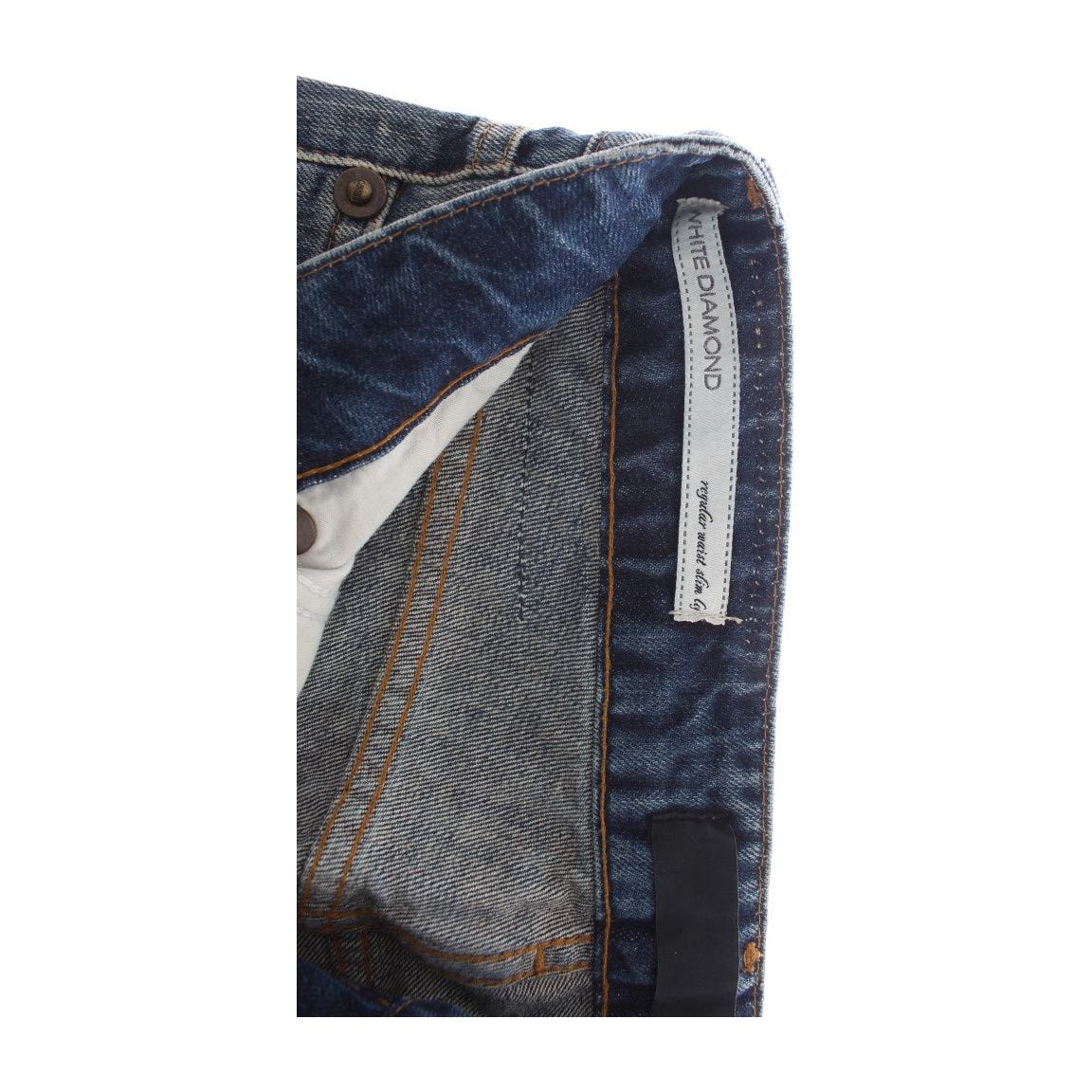 Cavalli Elegant Flare Fit Blue Denim Jeans blue-wash-torn-cotton-straight-fit-jeans 61008-blue-wash-torn-cotton-straight-fit-jeans-2-3.jpg
