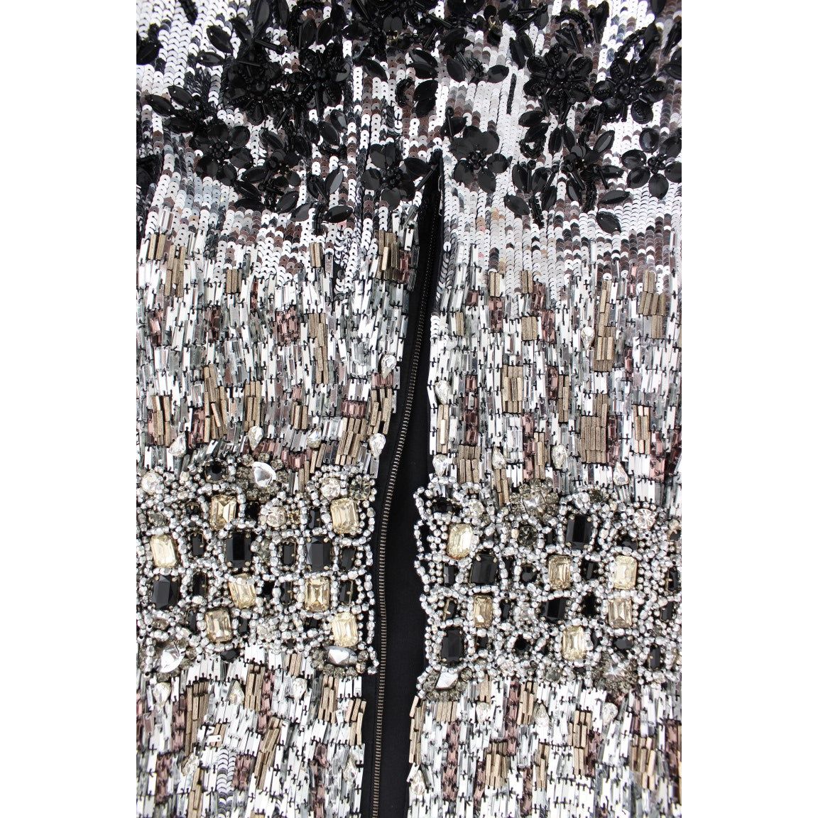 Dolce & Gabbana Silver Crystal Embellished Shift Dress Masterpiece crystal-silver-runway-handmade-dress 62363-crystal-silver-runway-handmade-dress-5.jpg