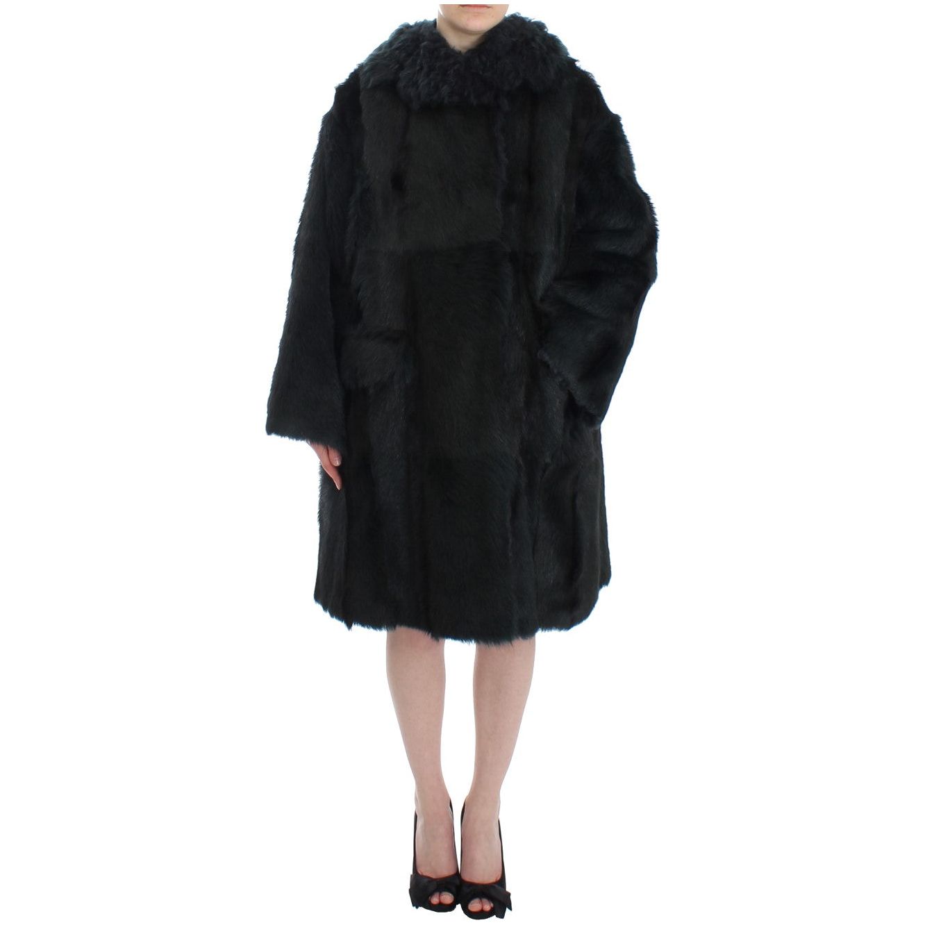 Dolce & Gabbana Exquisite Shearling Coat Jacket black-goat-fur-shearling-long-jacket-coat 62390-black-goat-fur-shearling-long-jacket-coat.jpg