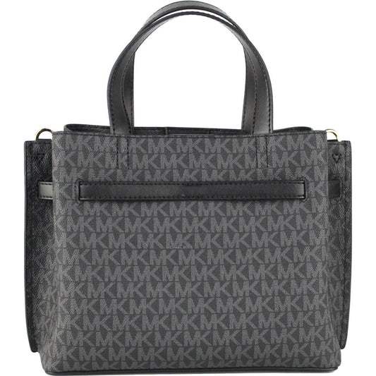Michael KorsEmilia Small Black Signature PVC Satchel Crossbody Handbag PurseMcRichard Designer Brands£319.00