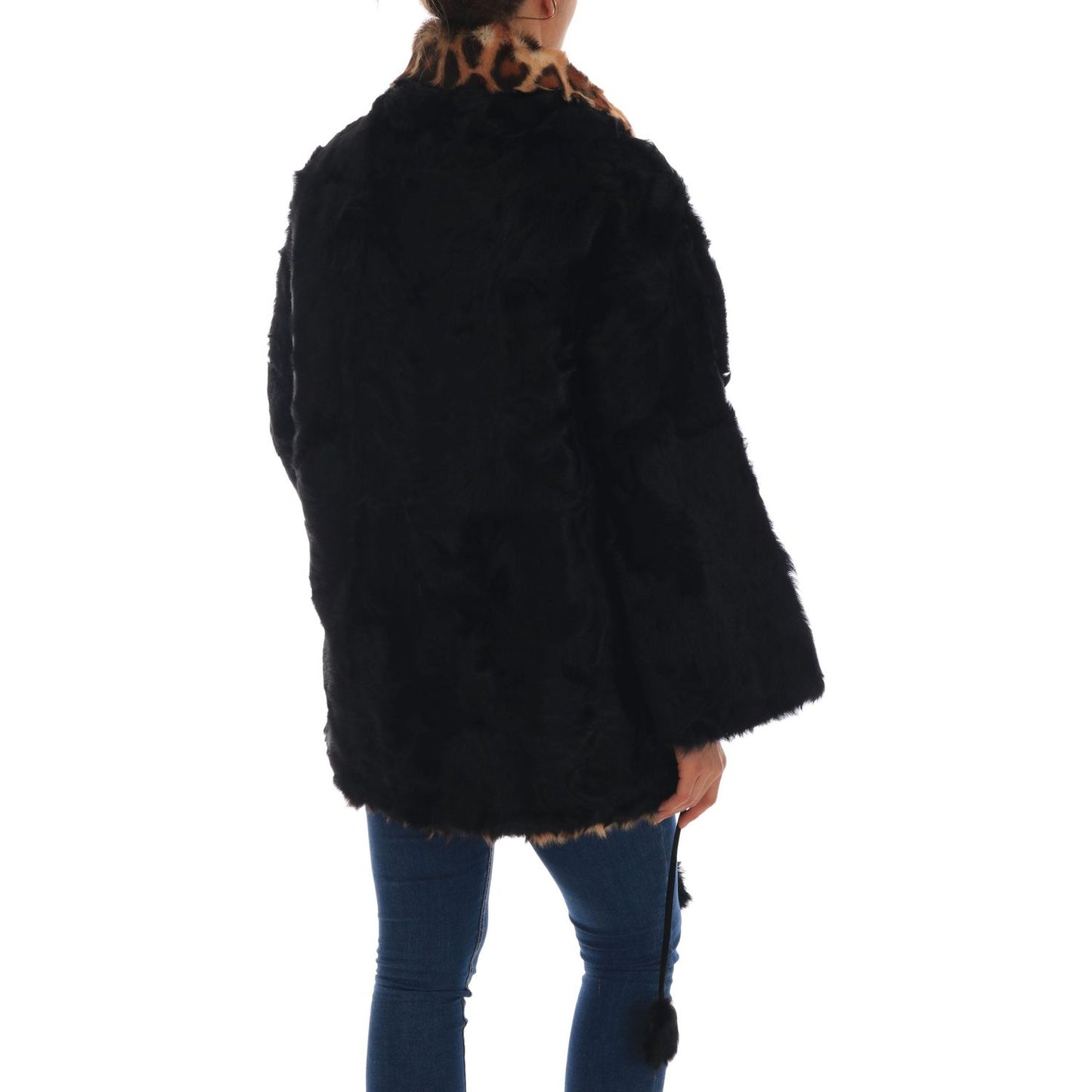 Dolce & Gabbana Elegant Black Lamb Fur Short Coat black-lamb-leopard-print-fur-coat-jacket 654682-black-lamb-leopard-print-fur-coat-jacket-3.jpg