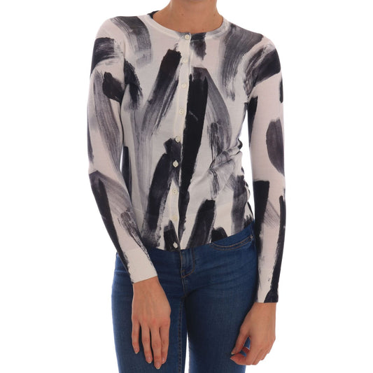Dolce & GabbanaElegant Silk Stroke-Pattern SweaterMcRichard Designer Brands£469.00