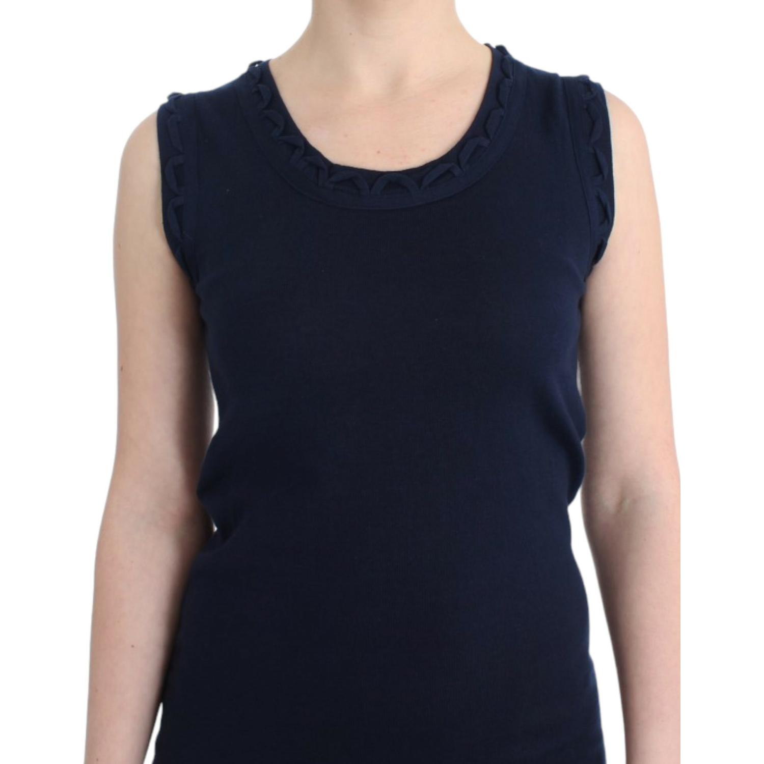 John Galliano | Blue cotton jersey dress| McRichard Designer Brands 