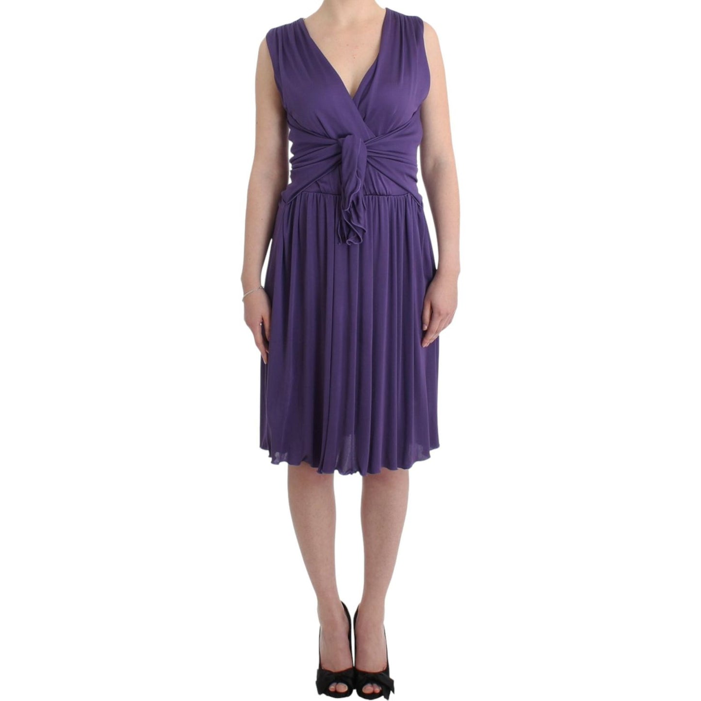 John Galliano Elegant Purple Knee-Length Jersey Dress purple-sheath-dress 6952-purple-sheath-dress-scaled-4d1e9340-c41.jpg