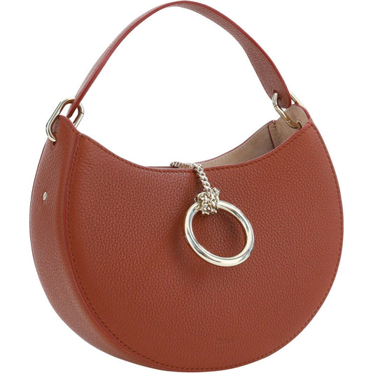 Chloé Sepia Brown Small Arlène Leather Shoulder Bag brown-leather-small-arlene-shoulder-bag