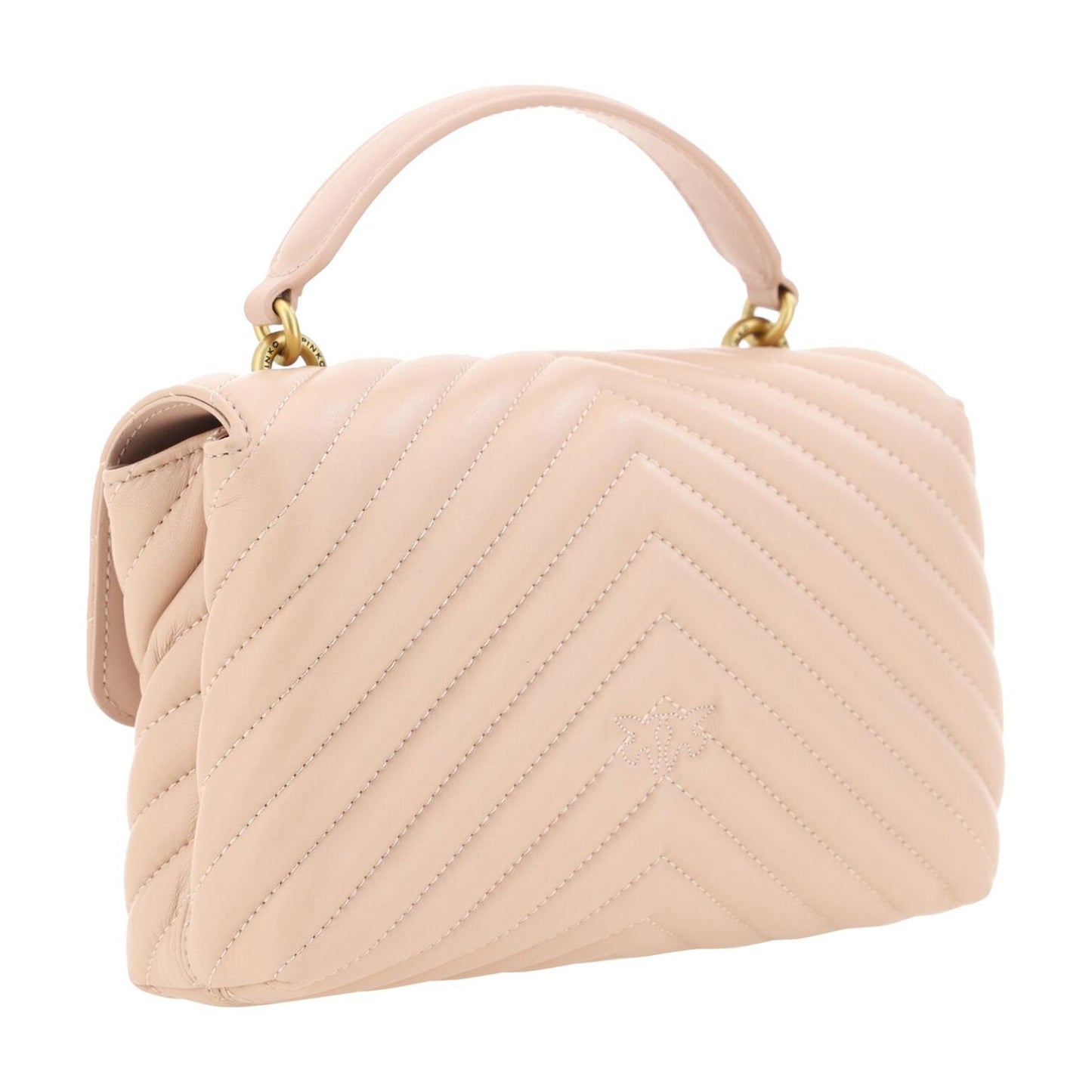 PINKO Chic Cipria Pink Mini Love Handbag pink-calf-leather-love-lady-mini-handbag