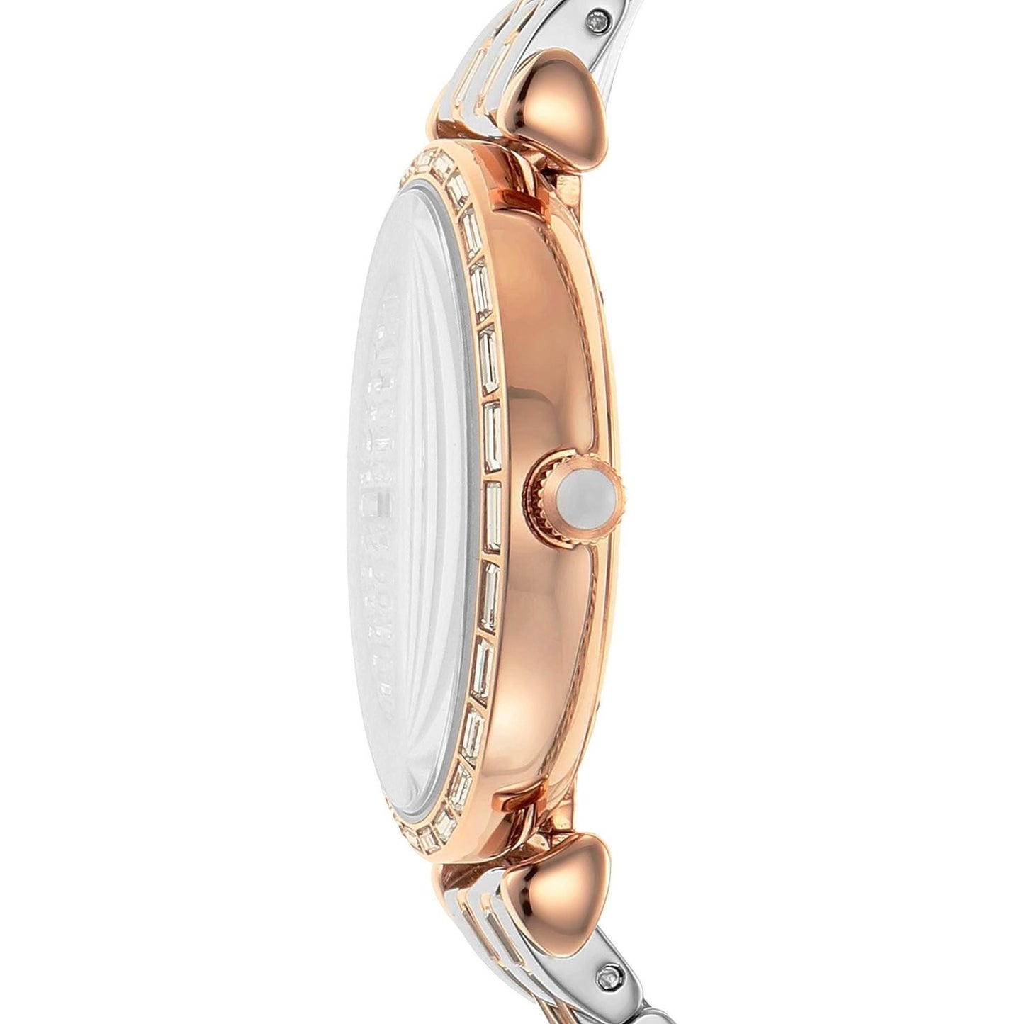 Emporio Armani Elegant Two-Tone Crystal Pave Watch silver-steel-quartz-watch-1