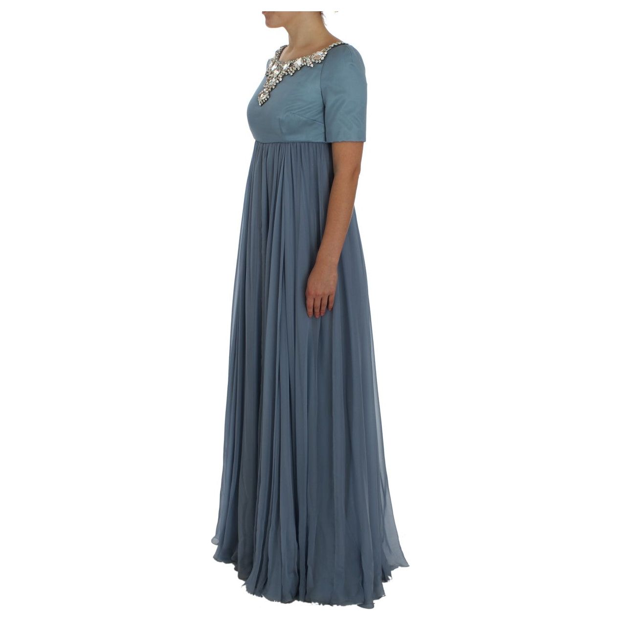 Dolce & Gabbana Elegant Crystal-Embellished Silk Gown blue-silk-crystal-sheath-gown-ball-dress 72691-blue-silk-crystal-sheath-gown-ball-dress-1.jpg