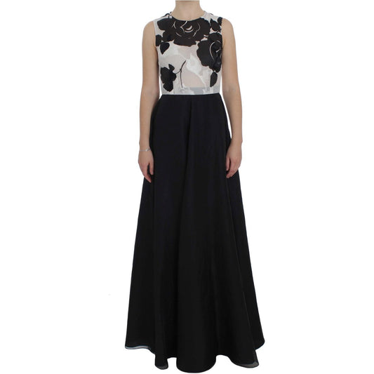 Dolce & GabbanaElegant Floral Silk Full Length DressMcRichard Designer Brands£1669.00