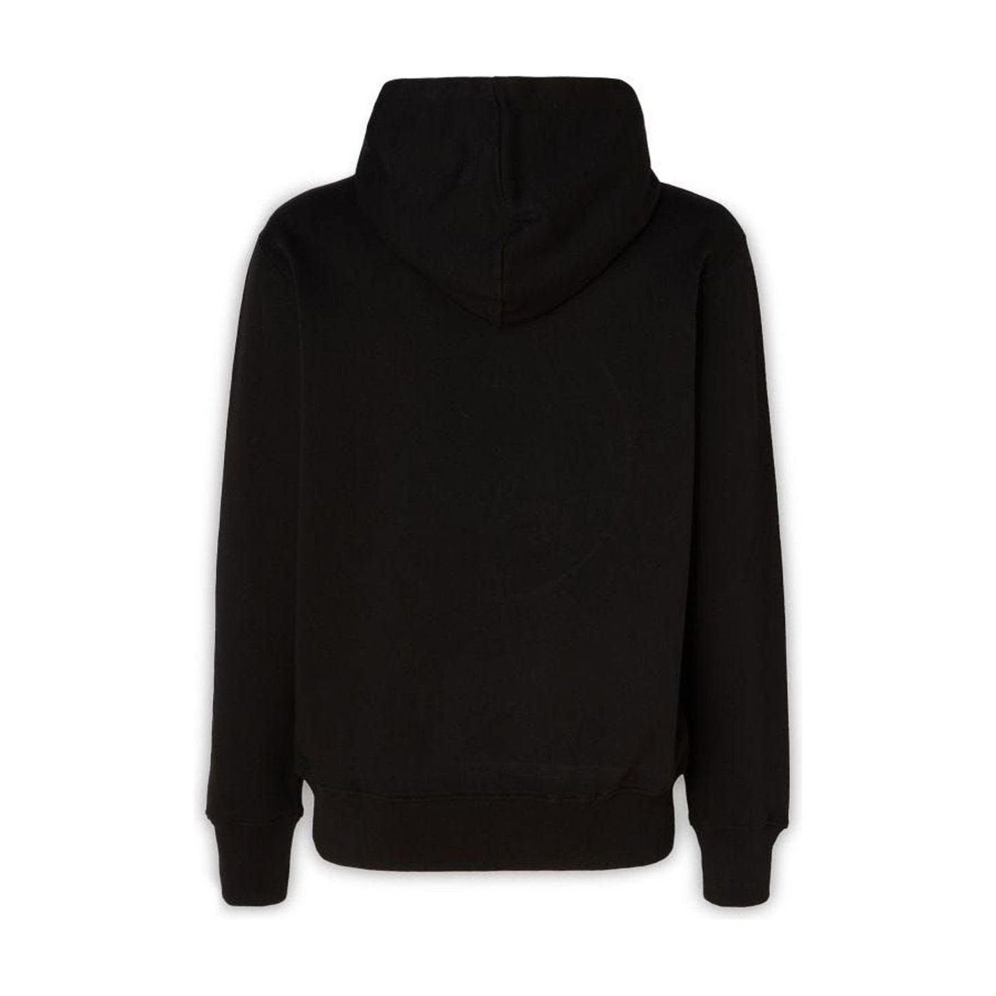 Versace Jeans Stunning Hooded Black Cotton Sweatshirt MAN SWEATERS black-cotton-logo-details-hooded-sweatshirt