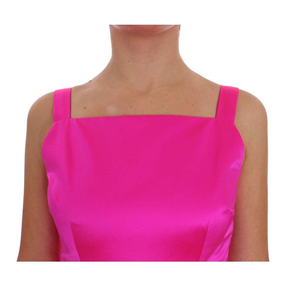 Dolce & Gabbana Elegant Silk Full Length Pink Sheath Dress pink-silk-long-sheath-ball-gown-dress 76495-pink-silk-long-sheath-ball-gown-dress-4.jpg