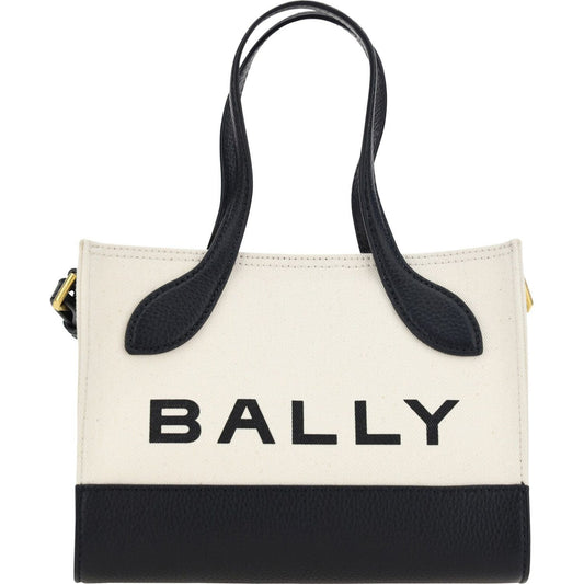 Bally Chic Contrast Mini Leather Handbag white-and-black-leather-mini-handbag