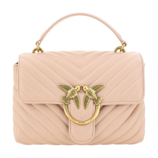 PINKO Chic Cipria Pink Mini Love Handbag pink-calf-leather-love-lady-mini-handbag