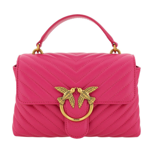 PINKO Pink Calf Leather Love Lady Mini Handbag pink-calf-leather-love-lady-mini-handbag-1