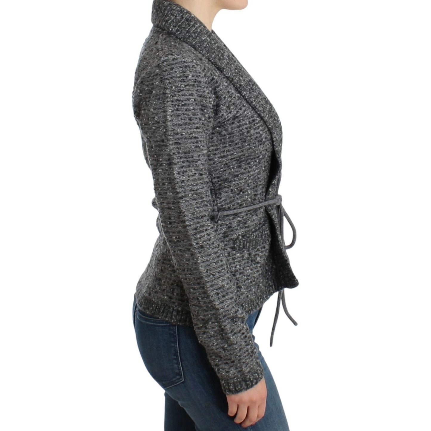 Cavalli Elegant Gray Wool Blend Cardigan gray-wool-knitted-cardigan 8638-gray-wool-knitted-cardigan-3-scaled-453cef08-3a9.jpg