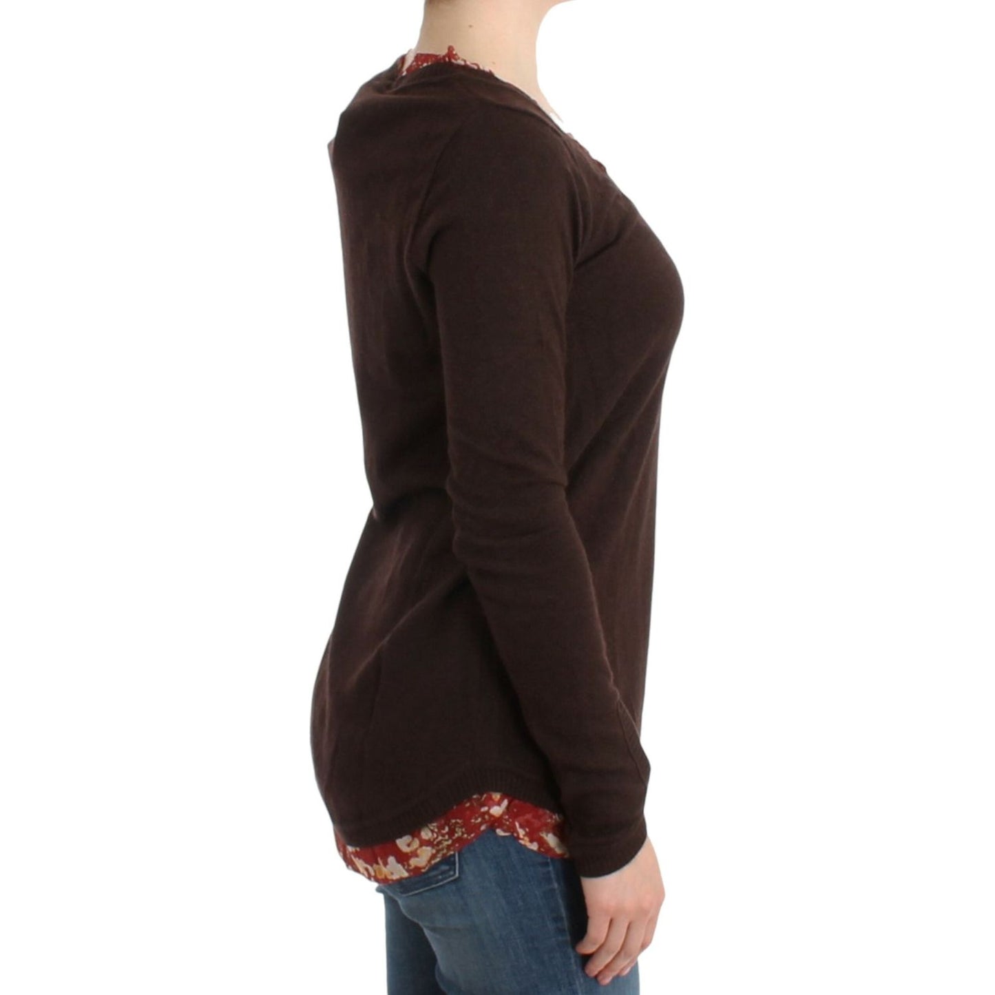 Cavalli Chic Crewneck Silk-Appliqué Sweater brown-crewneck-sweater 8685-brown-crewneck-sweater-3-1-scaled-f4e5e855-c5f.jpg