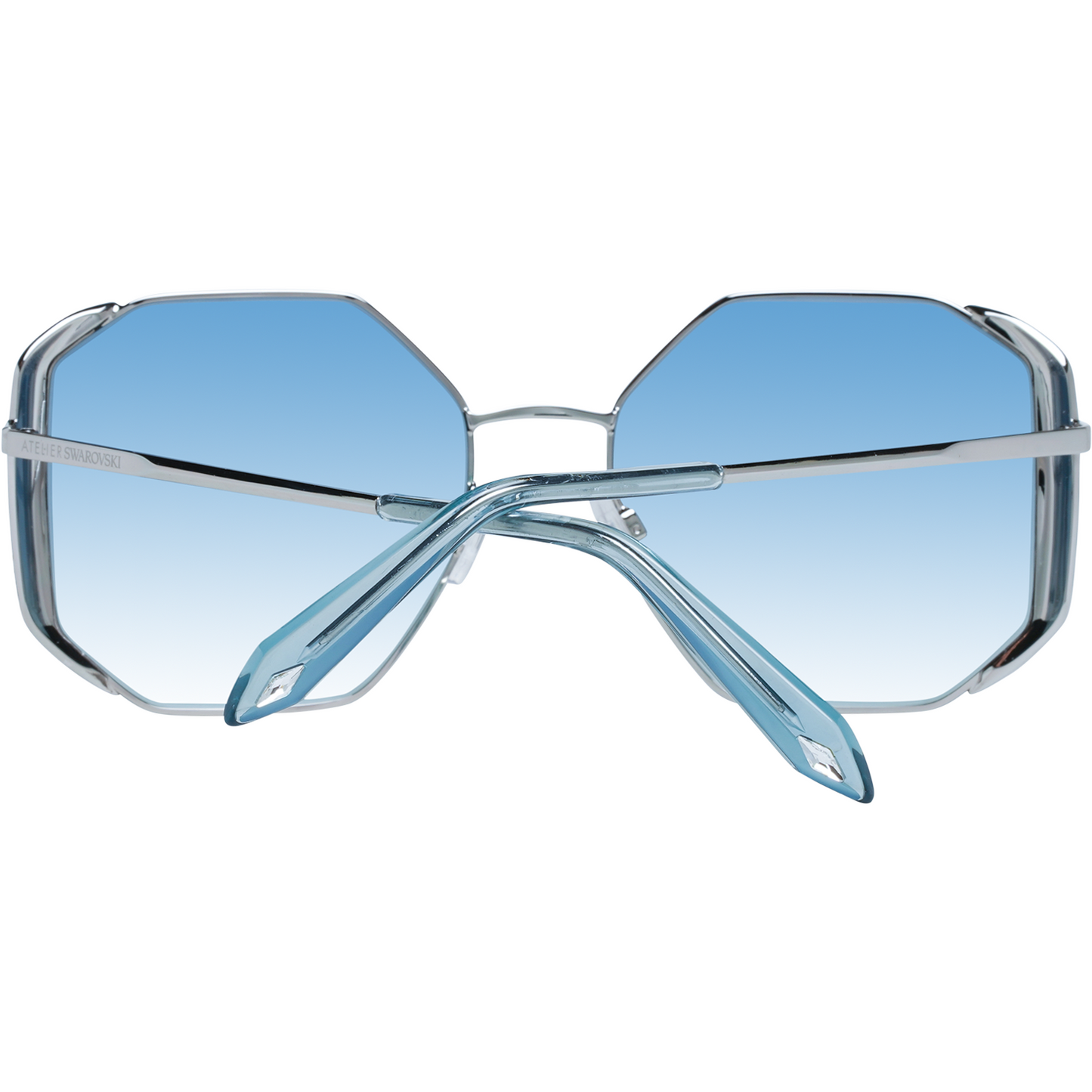 Atelier Swarovski Elegant Silver Trapezium Sunglasses silver-women-sunglasses-10