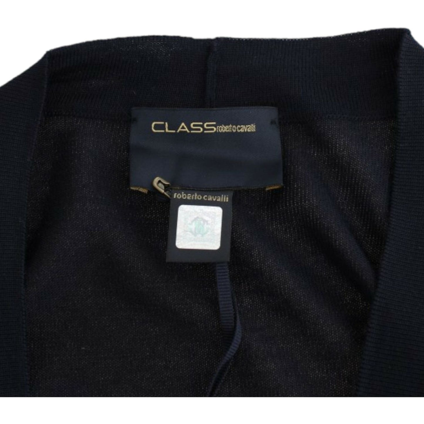 Cavalli Elegant Black Cropped Virgin Wool Cardigan black-cropped-wool-cardigan 8968-black-cropped-wool-cardigan-5-scaled-b8599350-890.jpg