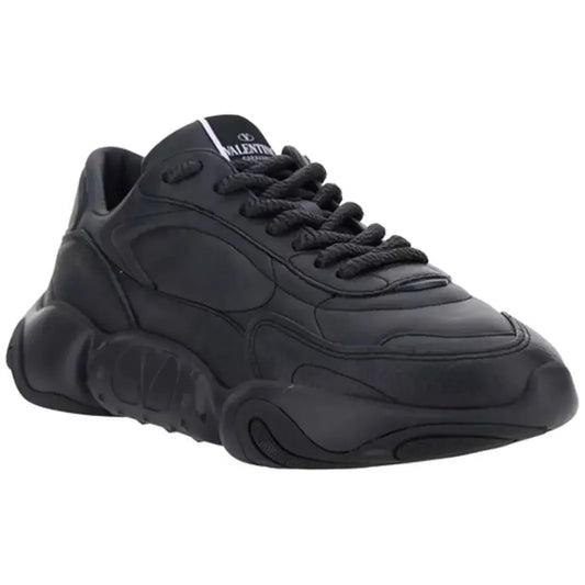 Valentino Elevated Elegance Low-Top Leather Sneakers MAN SNEAKERS black-calf-leather-garavani-sneakers