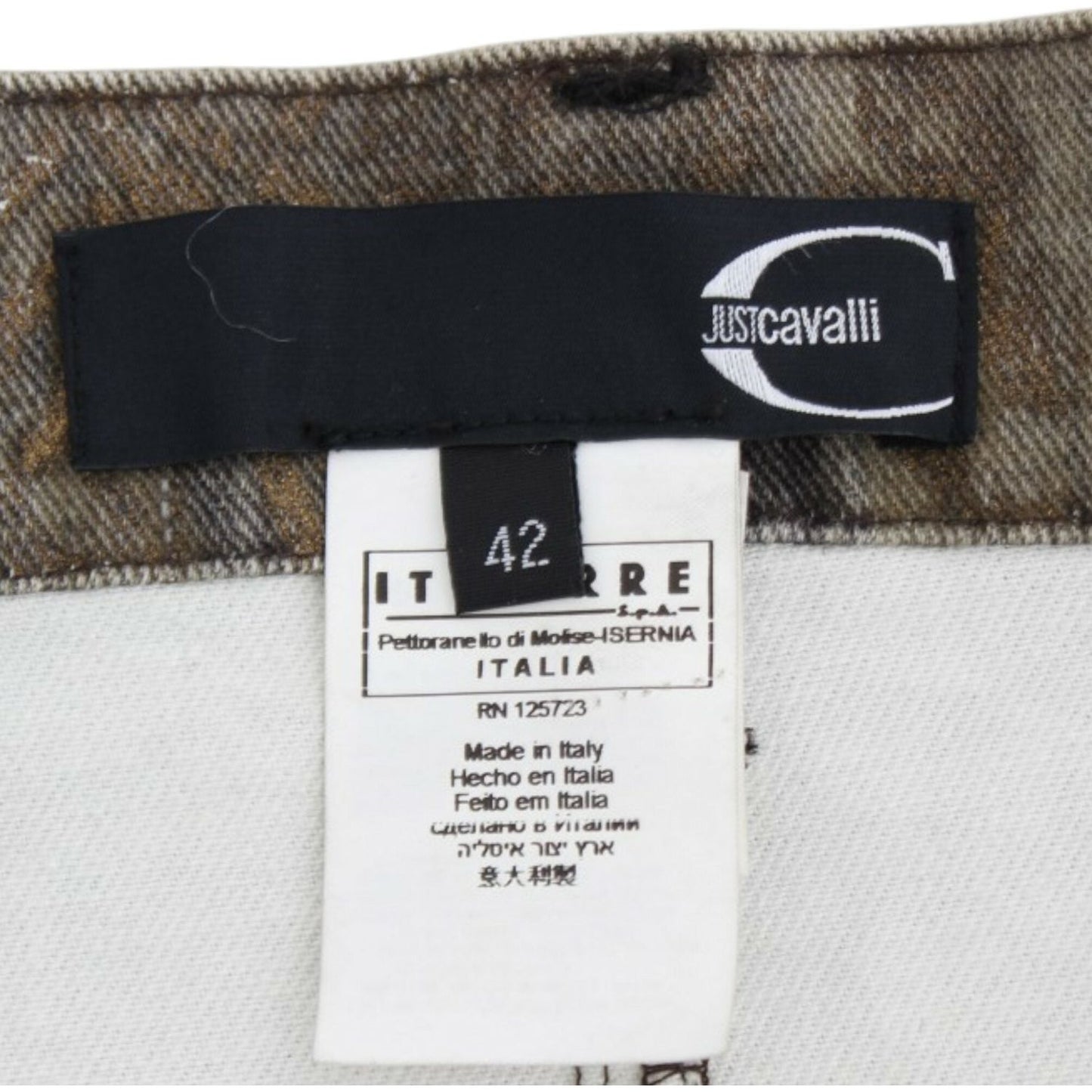 Cavalli Elegant Brown Mini Skirt brown-cotton-mini-skirt 9242-brown-cotton-mini-skirt-5-scaled-94b05939-b16.jpg