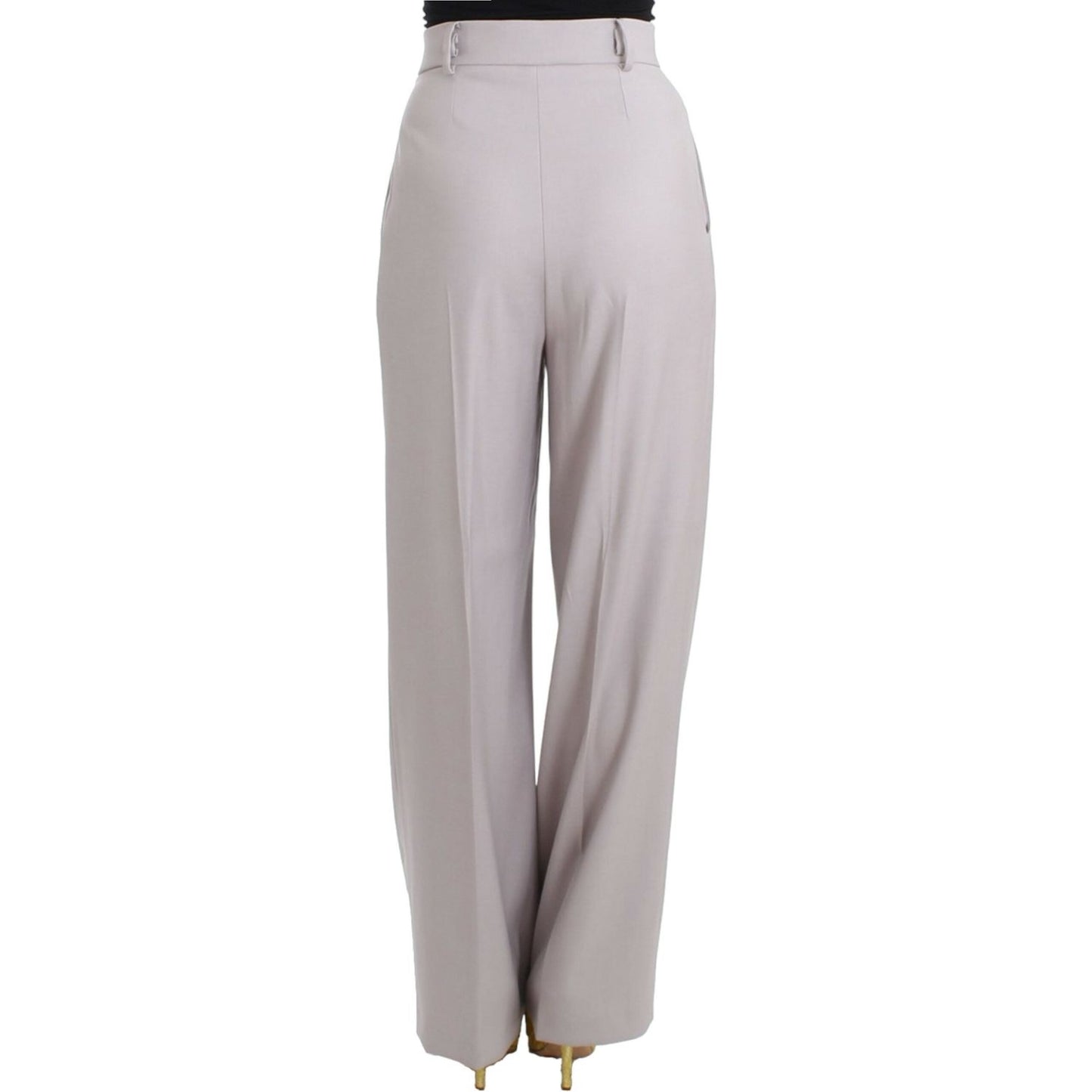 Cavalli | Gray high waist pants| McRichard Designer Brands 